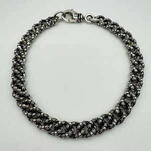 Brand New Chrome Hearts Extra Fancy Mini Link Gothic .925 sterling silver Bracel
